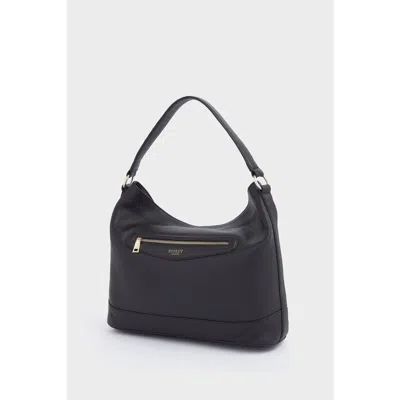 Osprey London The Hendrix Leather Large Hobo Bag In Black