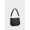 Osprey London The Hendrix Leather Shoulder Bag In Black