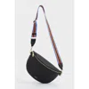 Osprey London The Hendrix Leather Sling Bag In Black