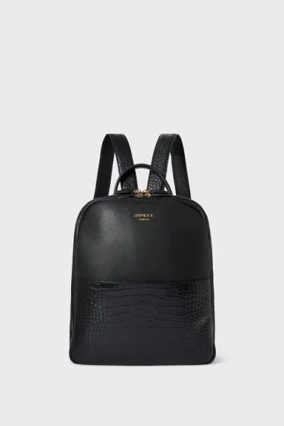 Osprey London The Kellie Leather Backpack In Black