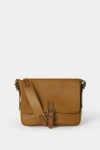 Osprey London The Lorenzo Medium Leather Messenger Bag In Brown
