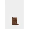 Osprey London The Madison Leather Phone Bag In Brown