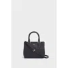 Osprey London The Mini Adaline Leather Grab Bag In Black