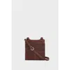 Osprey London The Narissa Leather Crossbody Bag In Brown