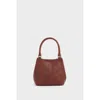 Osprey London The Narissa Small Leather Hobo Bag In Brown