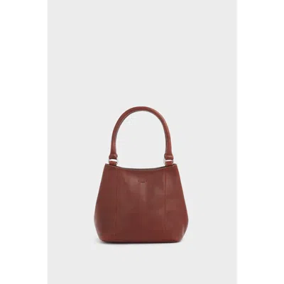 Osprey London The Narissa Small Leather Hobo Bag In Brown
