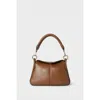 Osprey London The Oxford Small Leather Shoulder Bag In Brown