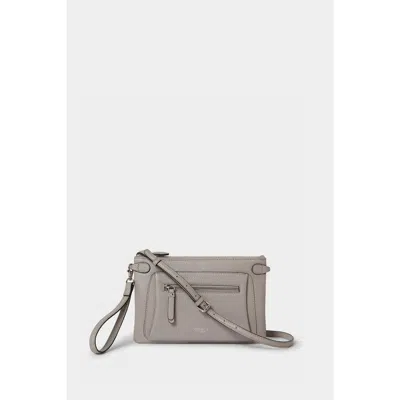 Osprey London The Ruby Leather Crossbody Bag In Brown