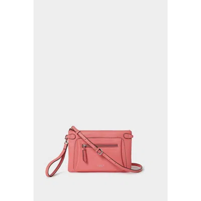 Osprey London The Ruby Leather Crossbody Bag In Orange