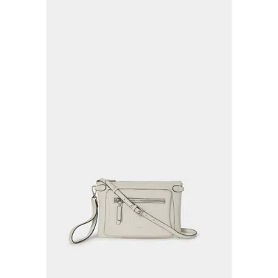 Osprey London The Ruby Leather Crossbody Bag In White