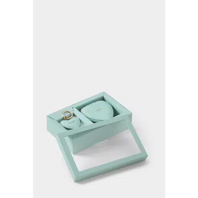 Osprey London The Tilly Leather Heart Gift Set In White