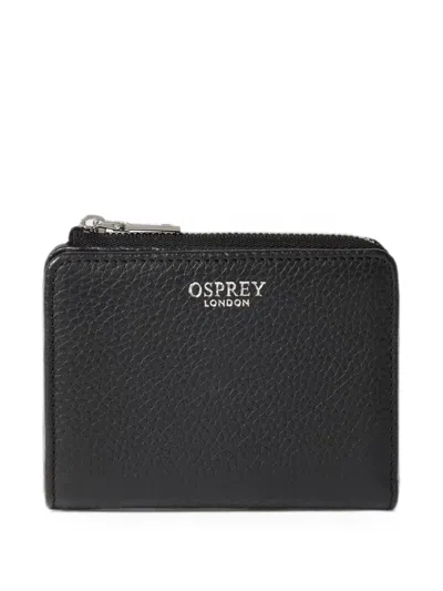 Osprey Medium Core Leather Wallet In Black