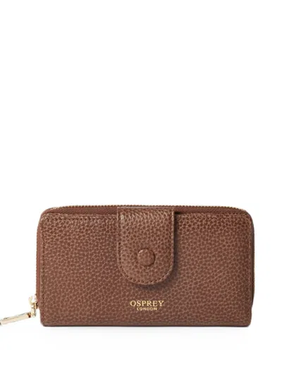 Osprey Medium Core Leather Wallet In Brown