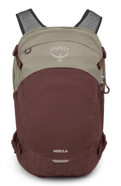 Osprey Nebula 32-liter Backpack In Sawdust Tan/raisin Red