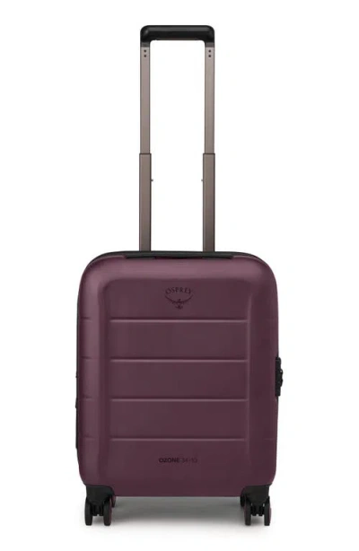 Osprey Ozone Expandable 21-inch Hardside Spinner Carry-on Suitcase In Moody Burgundy