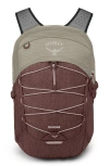 Osprey Quasar 26-liter Backpack In Sawdust Tan/ Raisin Red