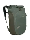 Osprey Roll-top Grid-pattern Backpack In Green