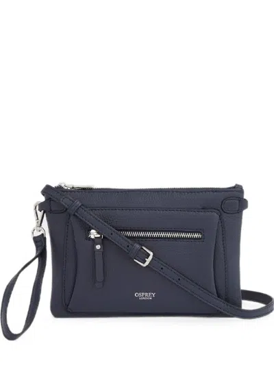 Osprey Ruby Leather Crossbody Bag In Blue