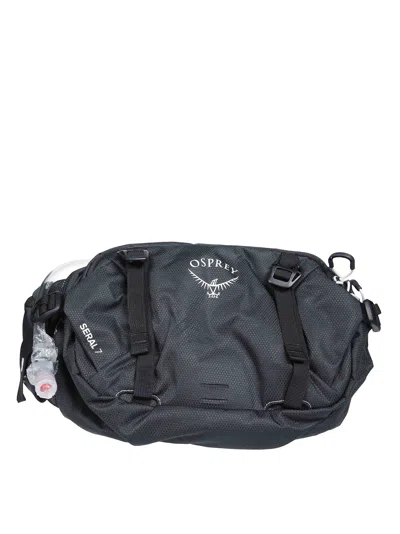 Osprey Seral 7 W-res Raven Black Mini Backpack In Nero