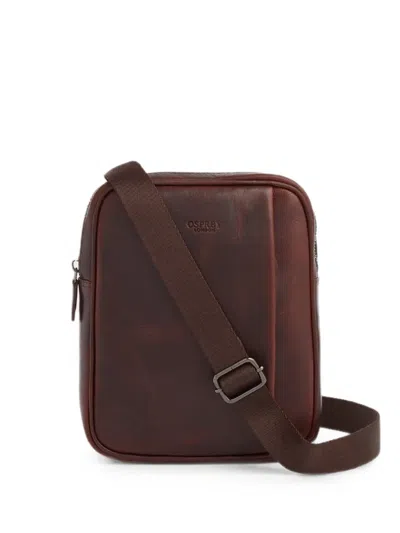 Osprey Small Carter Logo-embossed Messenger Bag In Burgundy