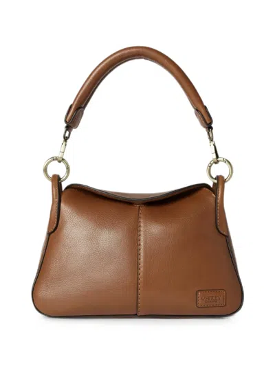 Osprey Small Oxford Leather Shoulder Bag In Brown