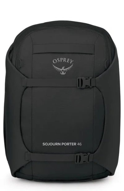 Osprey Sojourn Porter 46-liter Recycled Nylon Travel Backpack In Black/grey
