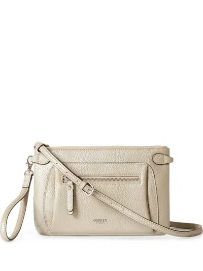 Osprey The Ruby Grained Leather Crossbody Bag In Neutrals