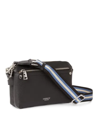 Osprey The Stella Grainy Leather Cross-body Bag In Black