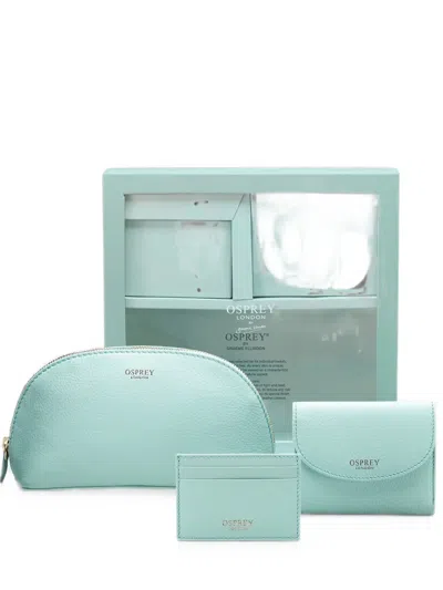 Osprey Tilly Logo-print Leather Wallet Set In Blue