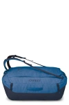 Osprey Transporter 120-liter Duffle Luggage In Blue Flame/nocturnal Blue