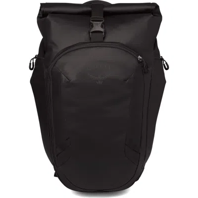 Osprey Transporter 30-liter Roll Top Backpack In Raven Black/black