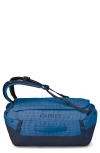 Osprey Transporter 40-liter Duffle Carry-on Luggage In Blue Flame/nocturnal Blue