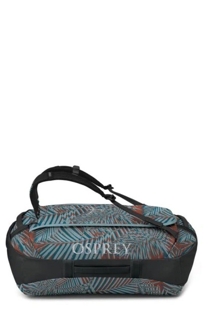 Osprey Transporter 65 Duffle Backpack In Palm Leaf Glitch Print