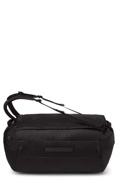 Osprey Transporter® 95-liter Water Resistant Duffle Backpack In Raven Black/black