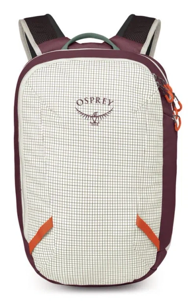 Osprey Transporter Panel Loader Backpack In Mystery White-moody Burgundy