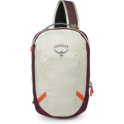 Osprey Transporter Water Resistant Sling Bag In White