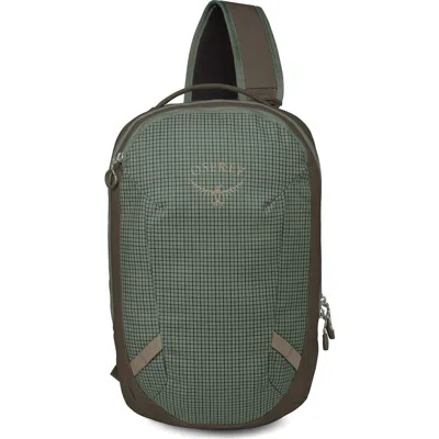 Osprey Transporter Water Resistant Sling Bag In Pine Leaf Green