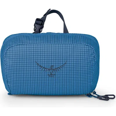 Osprey Transporter Water Resistant Toiletry Kit In Blue Flame/nocturnal Blue