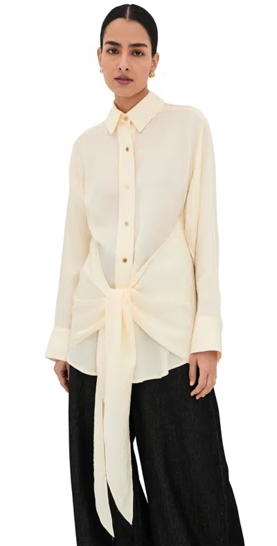 Ossou Arroyo Shirt Ecru In Neutral
