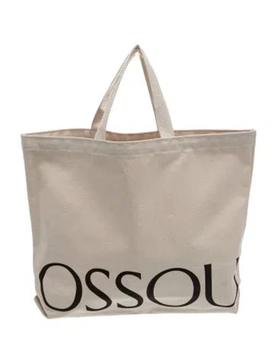 Pre-owned Ossou Canvas Tote In Neutral