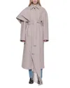 Ossou Canyon Wool-blend Belted Coat In Neutral