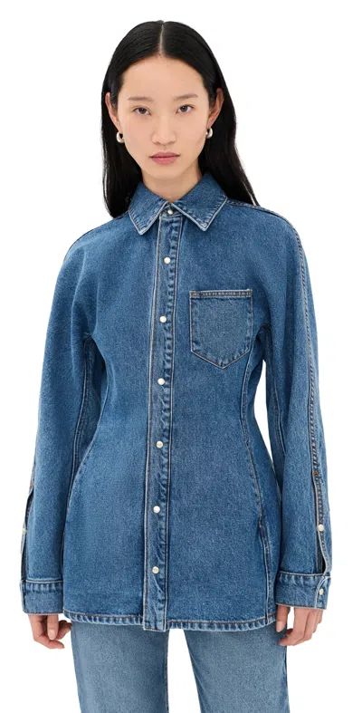 Ossou Cinch Shirt Horizon Wash