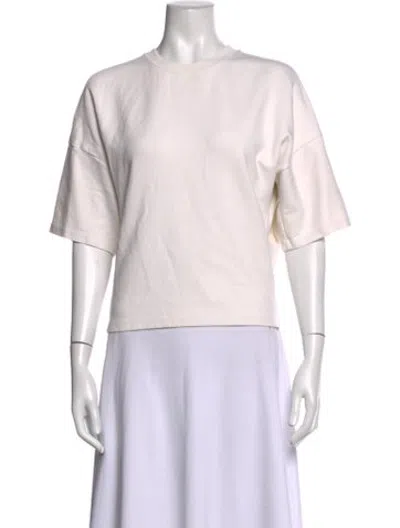 Pre-owned Ossou Crew Neck Short Sleeve Top In Pink