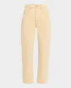 Ossou Drift High-rise Ankle Jeans In Neutral