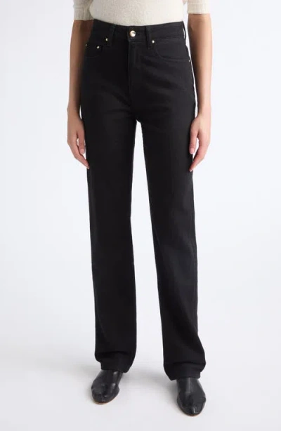 Ossou Flex High Waist Straight Leg Jeans In Dusk Wash