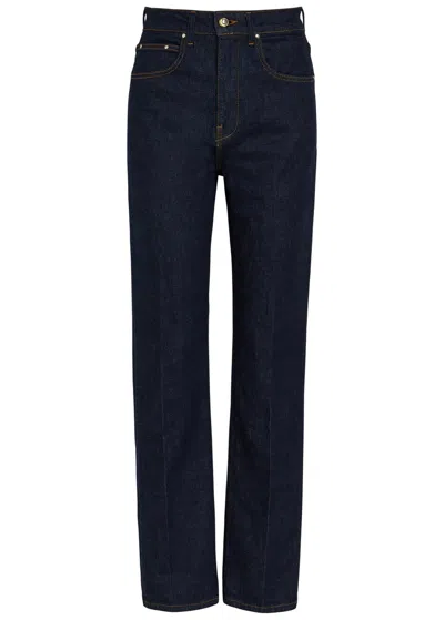 Ossou Flex Stretch Straight-leg Denim Jeans In Navy