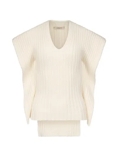 Ossou Greer Ribbed-knit Tank In Multi