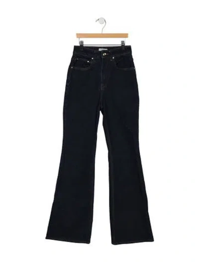Pre-owned Ossou High-rise Flared Jeans In Blue