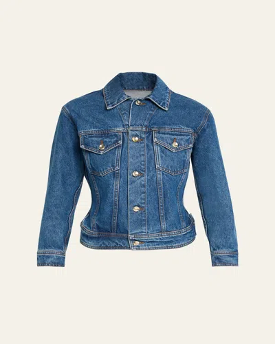 Ossou Hitch Denim Trucker Jacket In Horizon Wash