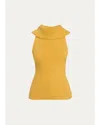 Ossou Isla Wool-blend Tank In Sungold